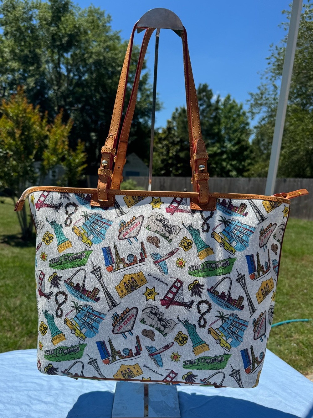 Dooney & Bourke Americana Landmark/Road Trip Tote - Picture 2 of 16